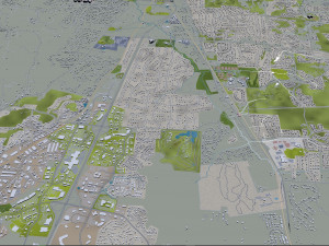 Nashville Tennessee USA 60km 3D-Modell