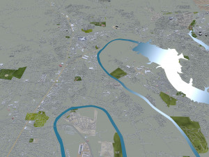 Nashville Tennessee USA 60km 3D-Modell