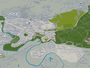 Nashville Tennessee USA 60km 3D-Modell