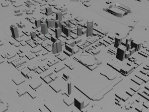 Nashville Tennessee USA 60km 3D-Modell