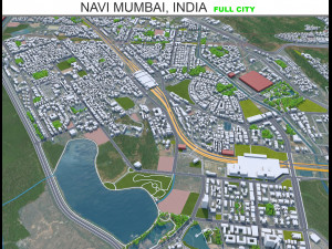 Navi Mumbai India 60km 3D 모델