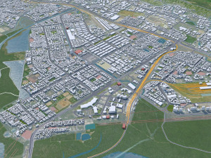 Navi Mumbai India 60km 3D Model
