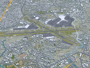 Navi Mumbai India 60km 3D Model
