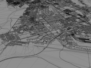 Navi Mumbai India 60km 3D Model
