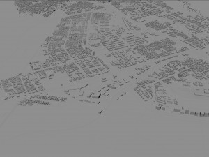 Navi Mumbai India 60km 3D Model