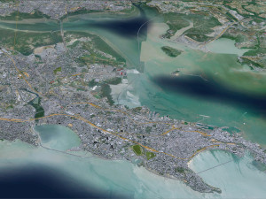 Navi Mumbai India 60km 3D Model