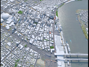 New Orleans Kenner Metairie Louisiana Downtown USA 8km Modelo 3D