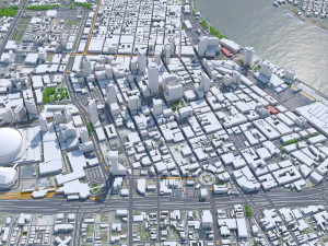 New Orleans Kenner Metairie Louisiana Downtown USA 8km 3D Model