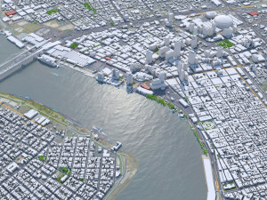 New Orleans Kenner Metairie Louisiana Downtown USA 8km Modelo 3D