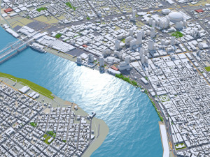 New Orleans Kenner Metairie Louisiana Downtown USA 8km Modelo 3D
