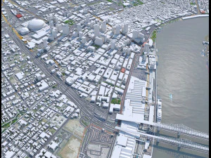 New Orleans Kenner Metairie Louisiana USA 90km 3D Model