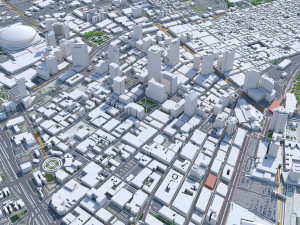 New Orleans Kenner Metairie Louisiana USA 90km 3D 모델