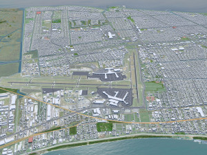 New Orleans Kenner Metairie Louisiana USA 90km 3D 모델
