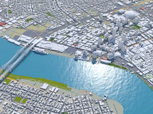 New Orleans Kenner Metairie Louisiana USA 90km 3D Model