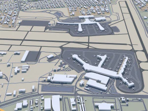 New Orleans Kenner Metairie Louisiana USA 90km 3D Model