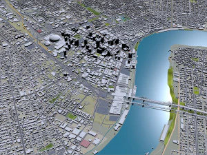 New Orleans Kenner Metairie Louisiana USA 90km 3D Model