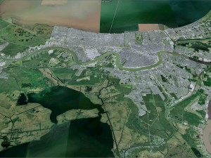 New Orleans Kenner Metairie Louisiana USA 90km 3D 모델