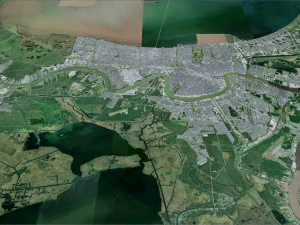 New Orleans Kenner Metairie Louisiana USA 90km 3D Model