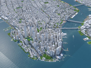 New York USA 65km Modèle 3D