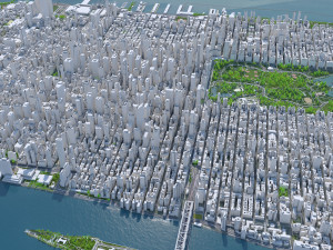 New York USA 65km Modèle 3D