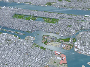 New York USA 65km 3D Model
