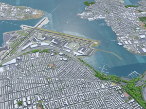 New York USA 65km 3D Model