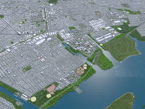 New York USA 65km 3D Model