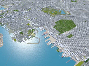 New York USA 65km 3D Model