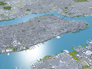 New York USA 65km Modèle 3D