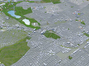 New York USA 65km 3D Model