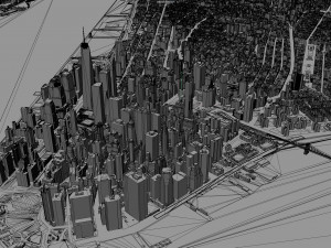 New York USA 65km Modèle 3D