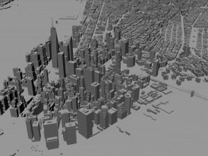 New York USA 65km Modèle 3D