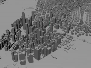 New York USA 65km 3D Model