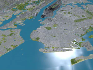 New York USA 65km 3D Model