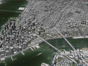 New York USA 65km Modèle 3D