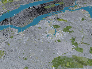 New York USA 65km Modèle 3D
