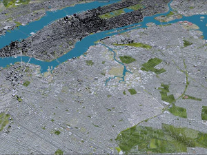 New York USA 65km 3D Model