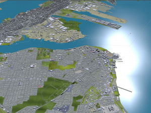 New York USA 65km Modèle 3D