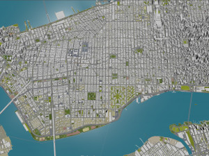 New York USA 65km Modèle 3D