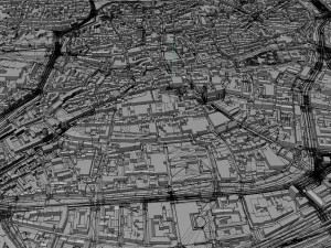 Nuremberg city Germany 60km 3D 모델
