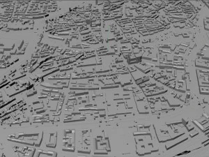Nuremberg city Germany 60km 3D Model