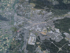 Nuremberg city Germany 60km 3D Model