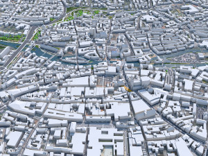 Nuremberg city Germany 60km 3D 모델