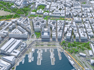 Oslo city Norway 30km Model 3D