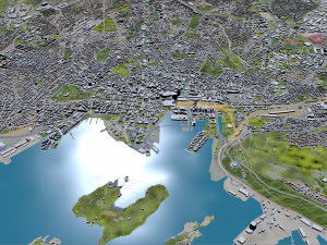 Oslo city Norway 30km Model 3D