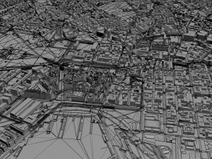 Oslo city Norway 30km Model 3D