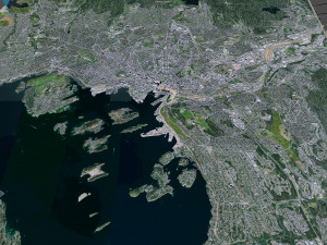 Oslo city Norway 30km Model 3D