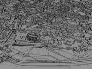 Palma city Spain 40km 3D Model
