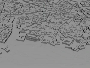 Palma city Spain 40km 3D Model