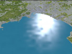 Palma city Spain 40km 3D Model